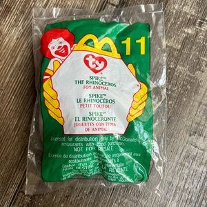 McDonald’s Ty Beanie Babies Spike the Rhinocerous